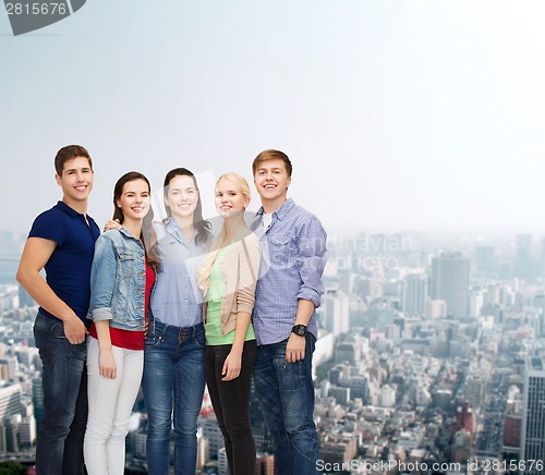Image of group of smiling students standing