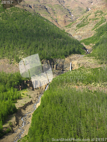 Image of Cascade on the mountain river