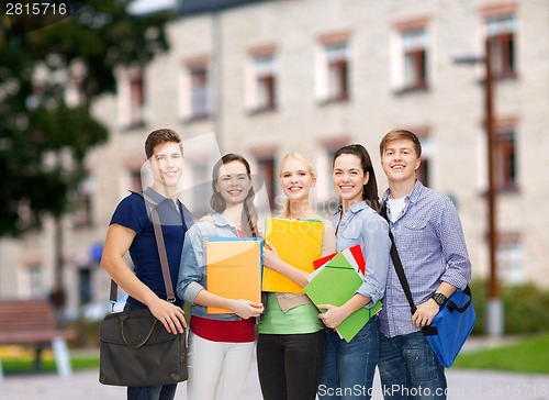 Image of group of smiling students standing