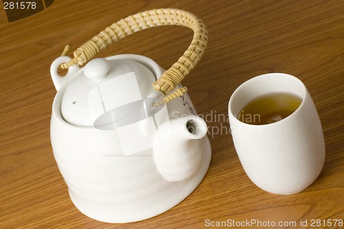 Image of Chinese tea pot and cup

