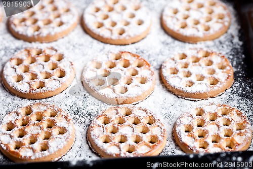 Image of honey cookies on baking sheet