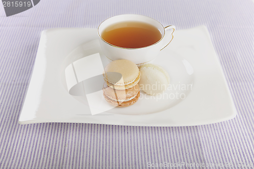 Image of Tea and macaroons