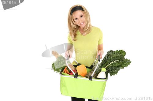 Image of Shopping bag full of groceries