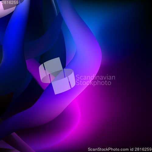 Image of Colorful abstract glowing shapes of plasma EPS 8