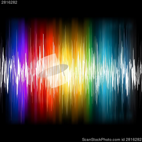 Image of Equalizer Abstract Sound Waves. EPS 8
