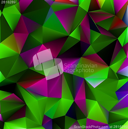 Image of Shiny geometric in purple|green color. EPS 8