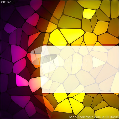 Image of Stained glass design template. EPS 8