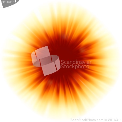 Image of Red color design with a burst. EPS 8