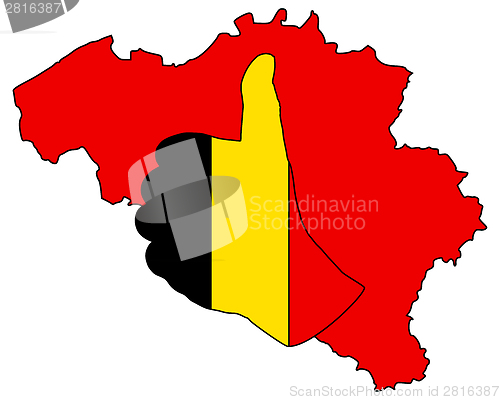Image of Belgian hand signal