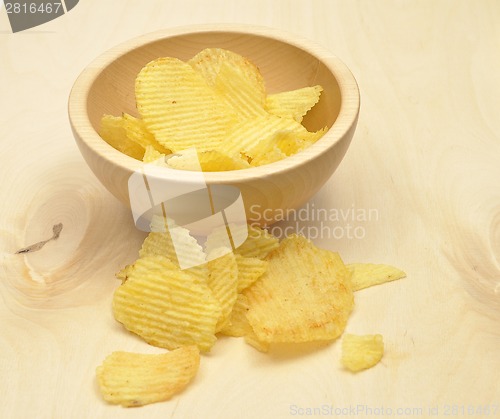 Image of Detailed but simple image of potato chips