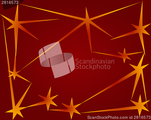 Image of Stars in a red sky