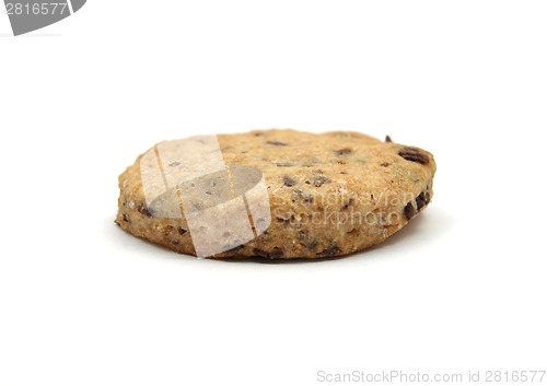 Image of Chocolate wholemeal cookie on white