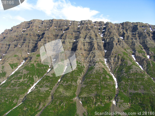 Image of Aerial view on mountains of Putorana plateau