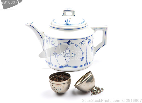 Image of Teapot and tea ball