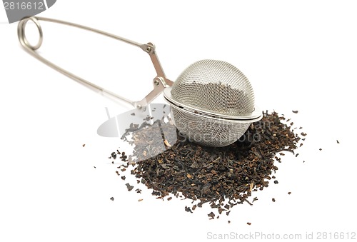 Image of Detailed but simple image of mesh tea ball infuser