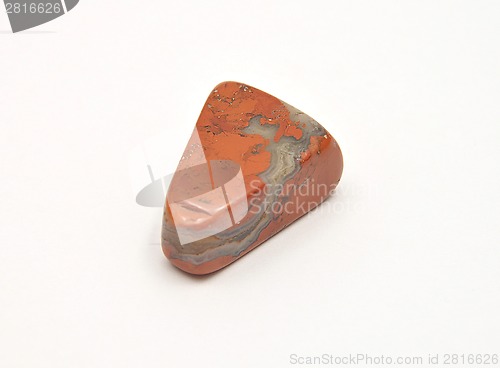 Image of Detailed and colorful image of red jasper mineral