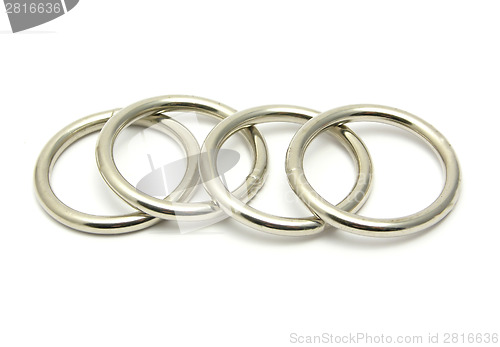 Image of Four rings of metal