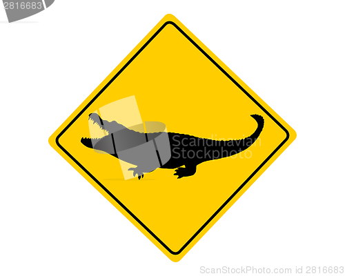 Image of Crocodile warning sign
