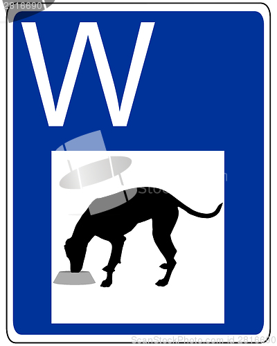 Image of Traffic sign for dogs
