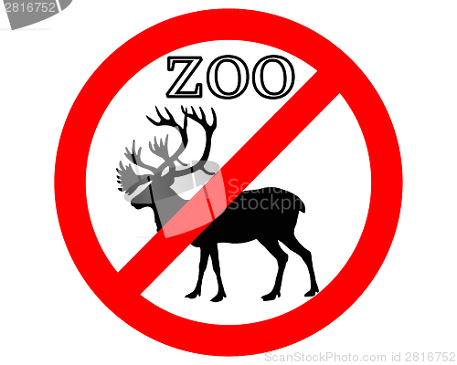 Image of Caribou in zoo prohibited