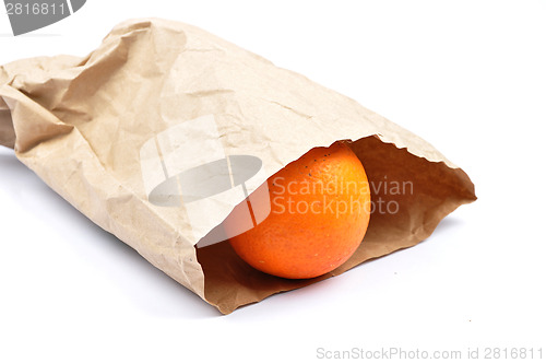 Image of Orange in paper bag