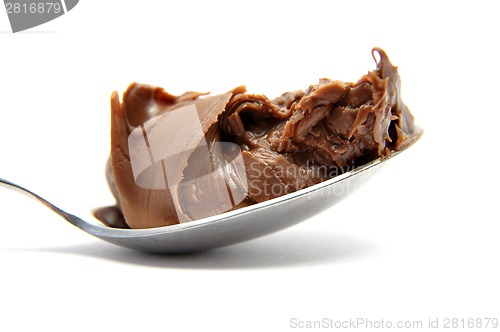 Image of Hazelnut cream on spoon
