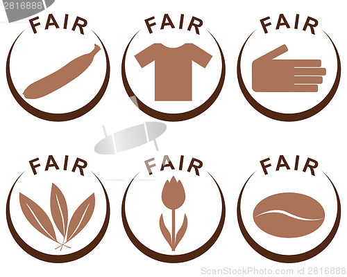 Image of Symbols and products of fair trade