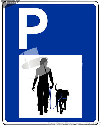 Image of Traffic sign for dogs