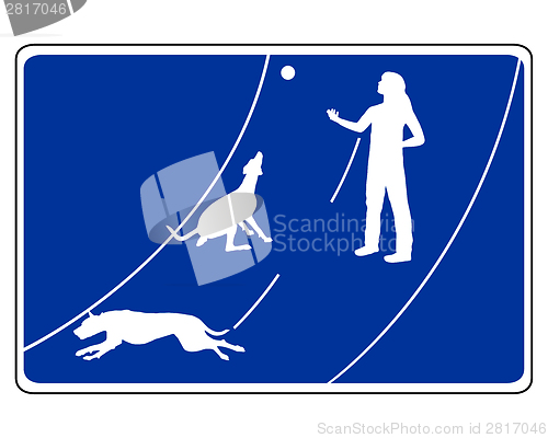 Image of Traffic sign for dogs