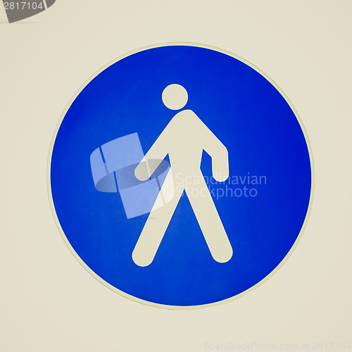 Image of Retro look Traffic sign