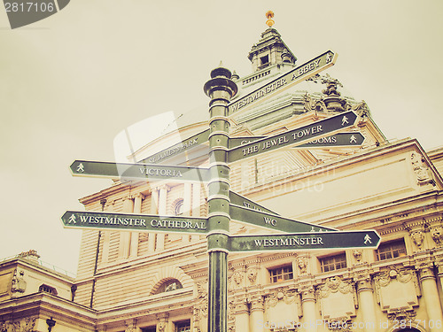 Image of Retro look A sign