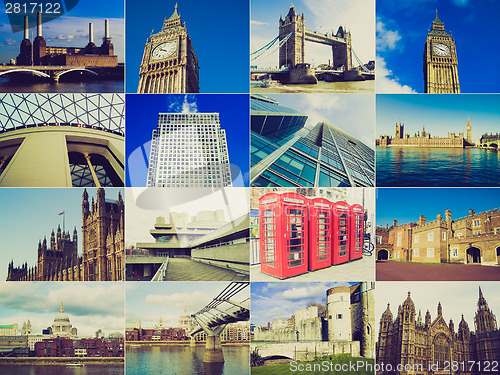 Image of Retro look London collage