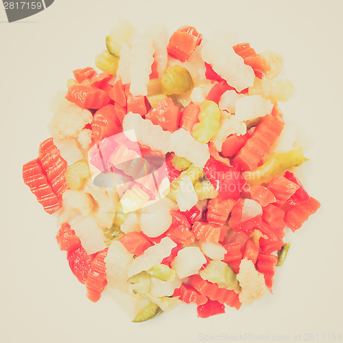 Image of Retro look Mixed vegetables