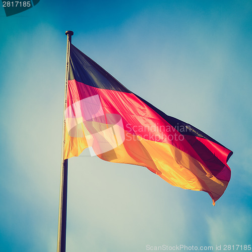Image of Retro look German flag