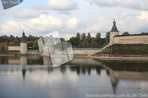 Image of Pskov Kremlin in autumn