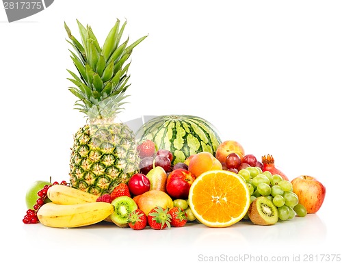 Image of Exotic fruits isolated on white