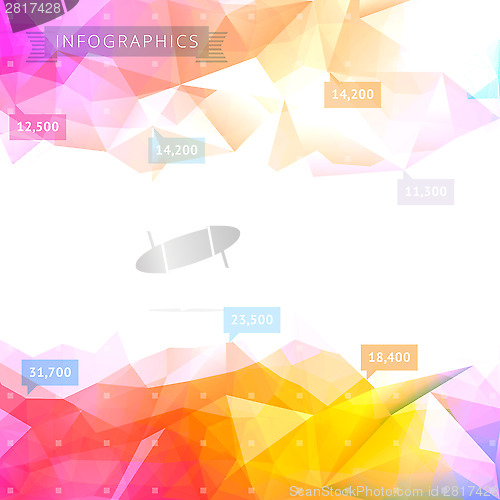 Image of Low-poly infographics background