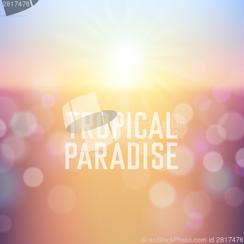 Image of Summer holiday tropical beach background