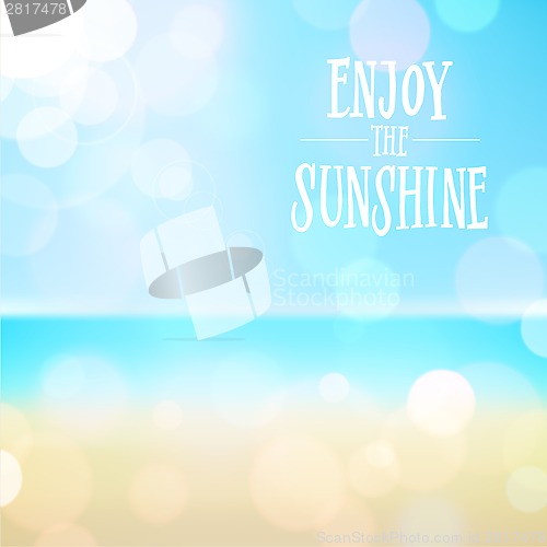 Image of Summer holiday tropical beach background