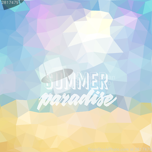 Image of Summer holiday tropical beach background