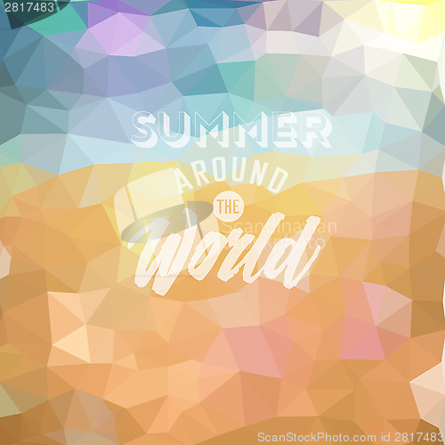 Image of Summer holiday tropical beach background
