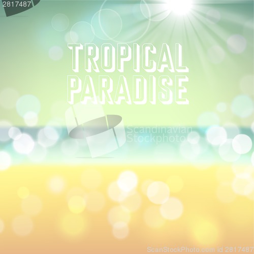 Image of Summer holiday tropical beach background
