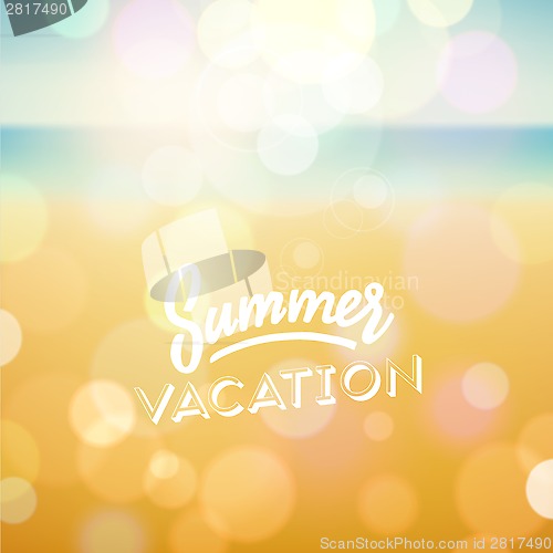 Image of Summer holiday tropical beach background