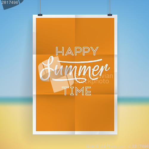 Image of Summer holiday poster design