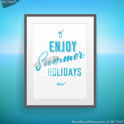 Image of Summer holiday poster design