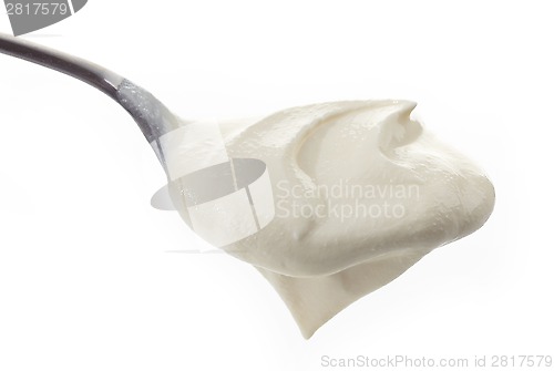 Image of Spoon with cream