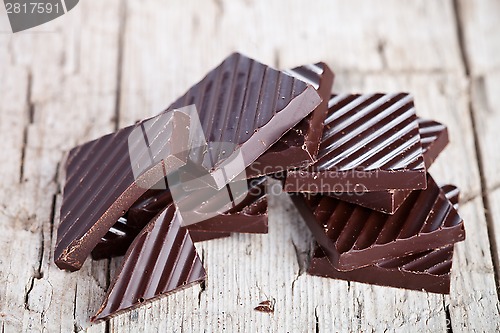 Image of chocolate sweets closeup