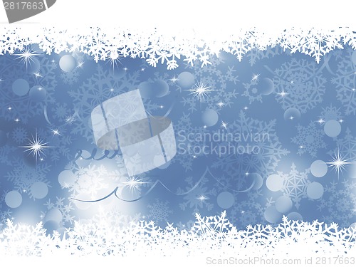Image of Blue gray Christmas background. EPS 8