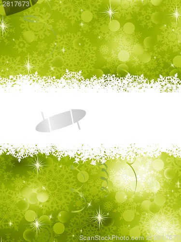 Image of Green Christmas Background. EPS 8
