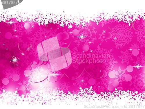 Image of Pink Christmas background. EPS 8
